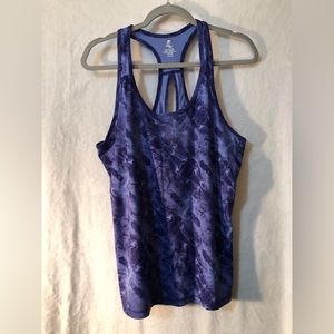 Energy Zone bluish purple workout tank top. Large.